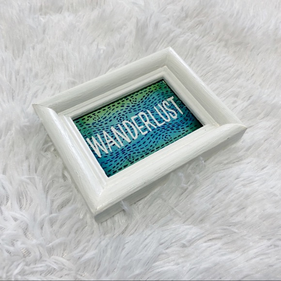 Framed Watercolor Wanderlust Painting - Picture 3 of 5